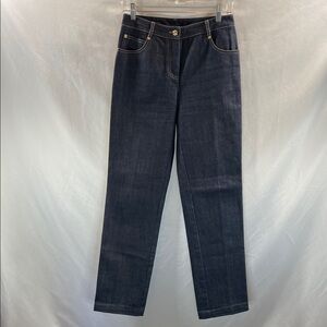 St. John Navy Straight Leg Jeans